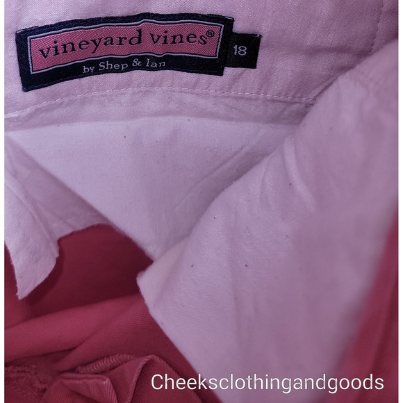 Vineyard Vines Pink Straight Leg Chinos Preppy Golf Pants Womens size 18 Plus - Picture 8 of 9